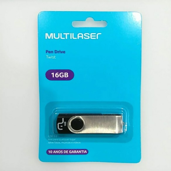 Pen Drive Multilaser Twist 16gb Usb