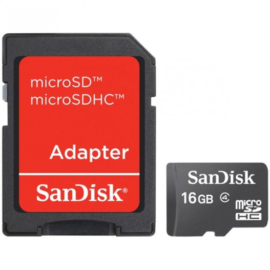 Cartão de Memória Micro SD de 16GB SanDisk 
