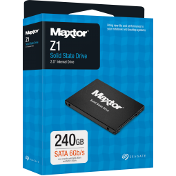 SSD SEAGATE MAXTOR Z1 240GB, SATA 6Gb/s, LEITURA 540MB/s, GRAVAÇÃO 475MB/s - YA240VC1A001